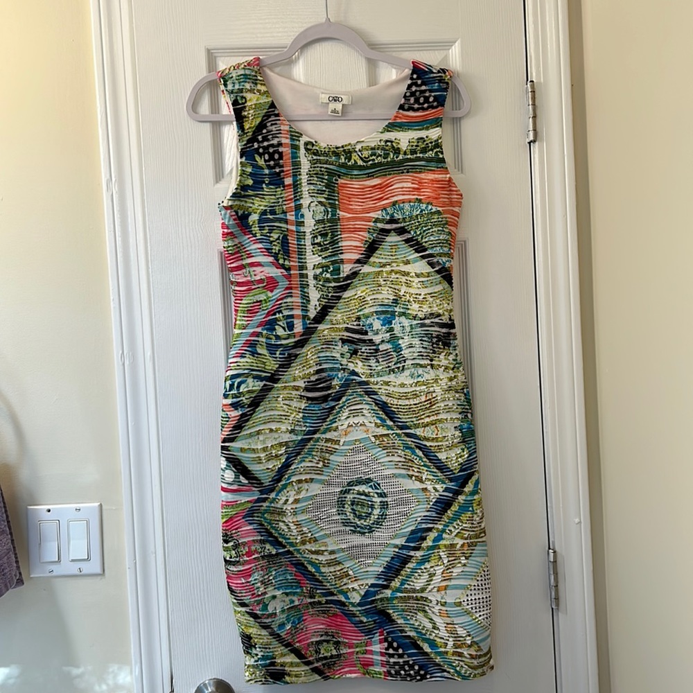 Cato colorful print dress | Size 6